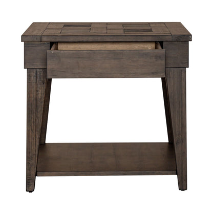Arrowcreek - End Table - Dark Brown - Hornell Furniture Outlet