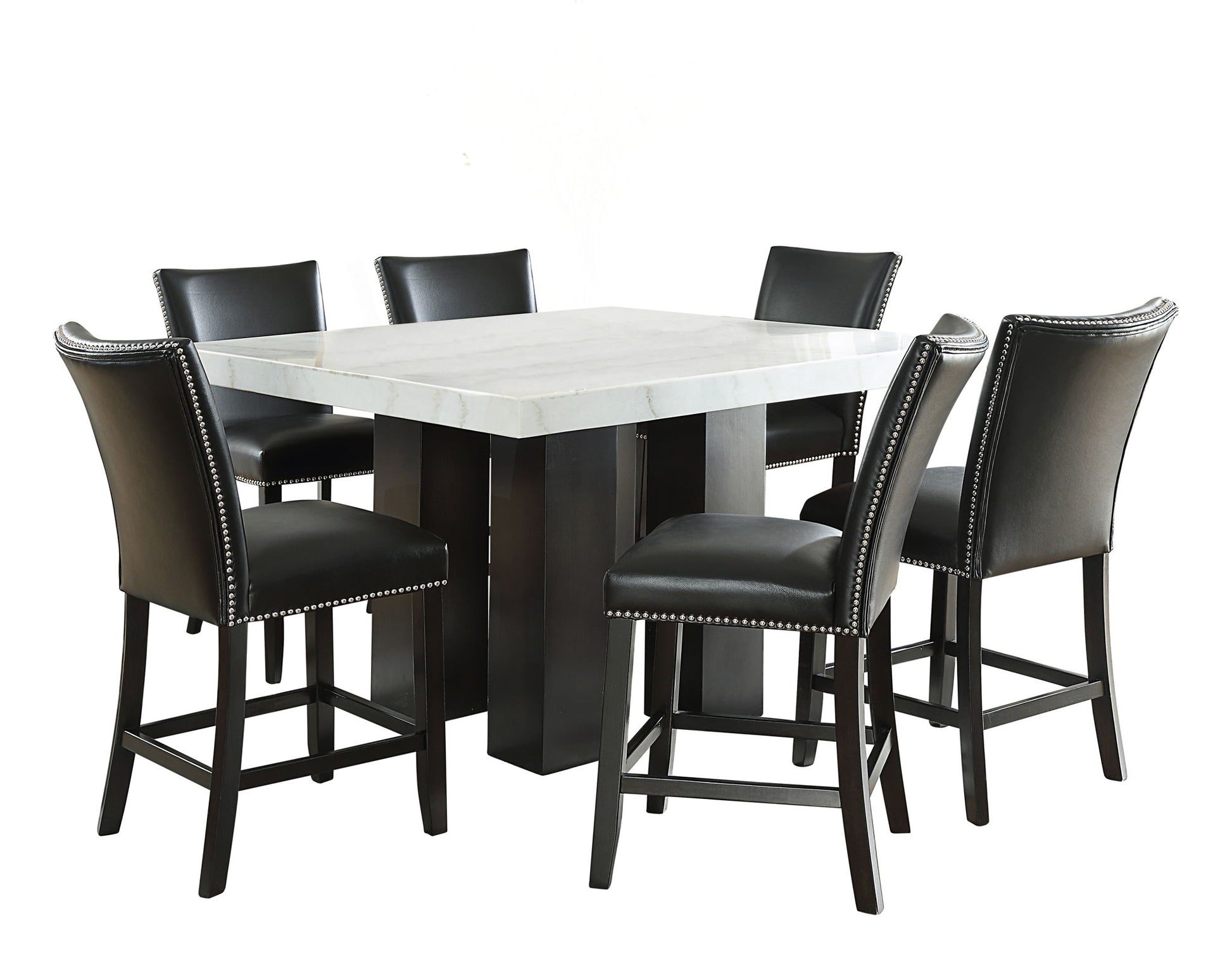 Camila - Square Counter Dining Set - White Top - Hornell Furniture Outlet