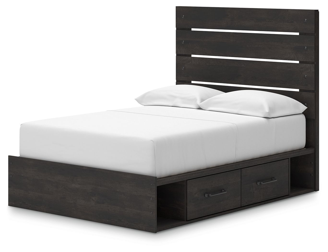 Hollivern - Panel Bed With Storage - Hornell Furniture Outlet