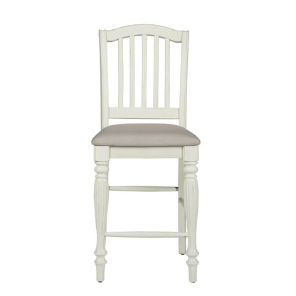 Cumberland Creek - Slat Back Counter Chair (RTA) - Nutmeg / Buttermilk - Hornell Furniture Outlet