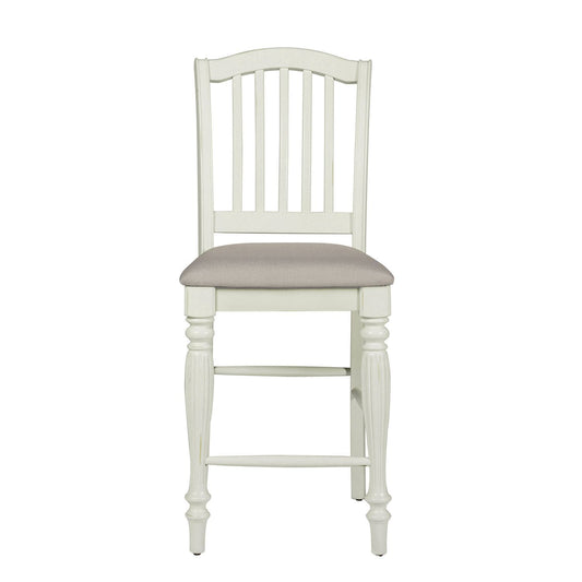 Cumberland Creek - Slat Back Counter Chair (RTA) - Nutmeg / Buttermilk - Hornell Furniture Outlet
