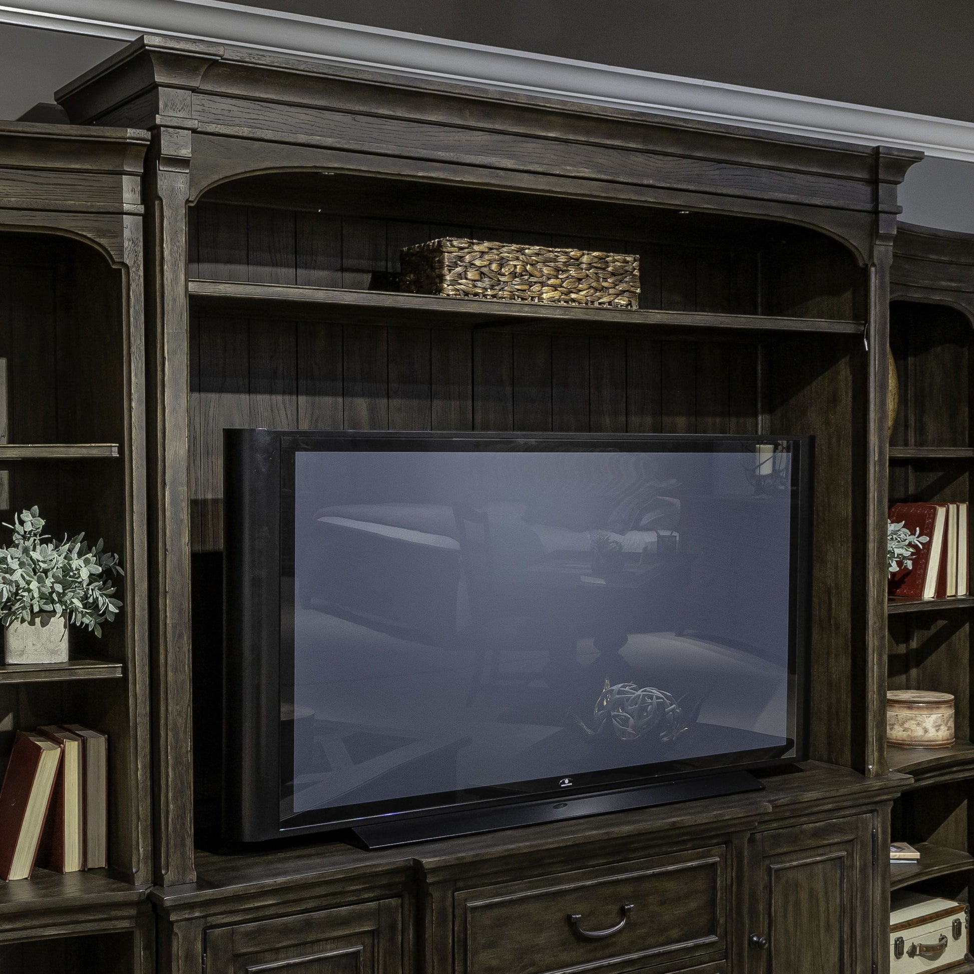 Paradise Valley - Entertainment Hutch - Dark Brown - Hornell Furniture Outlet