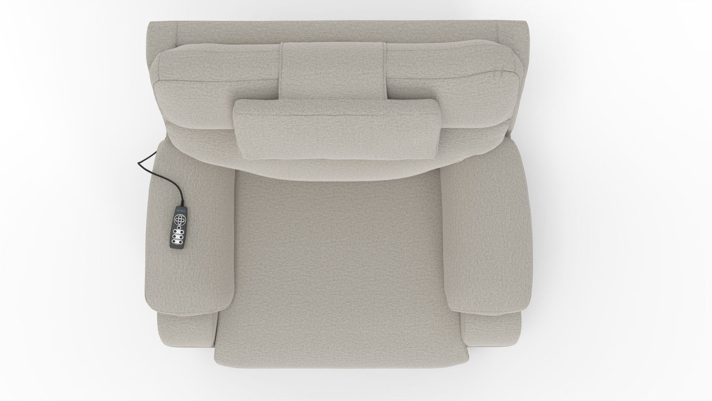 Dreamtime - 48" Power Headrest Power Lay Flat Recliner With CR3 Heat/Massage/Zero Gravity - Hornell Furniture Outlet