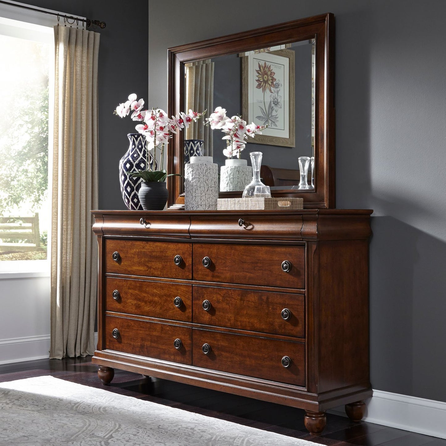 Rustic Traditions - Landscape Mirror - Hornell Furniture Outlet