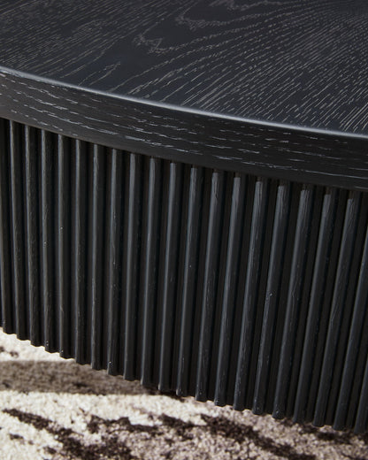 Marstream - Black - Round Cocktail Table - Hornell Furniture Outlet