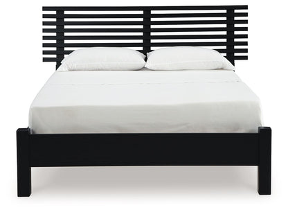 Danziar - Slat Panel Bed With Low Footboard - Hornell Furniture Outlet