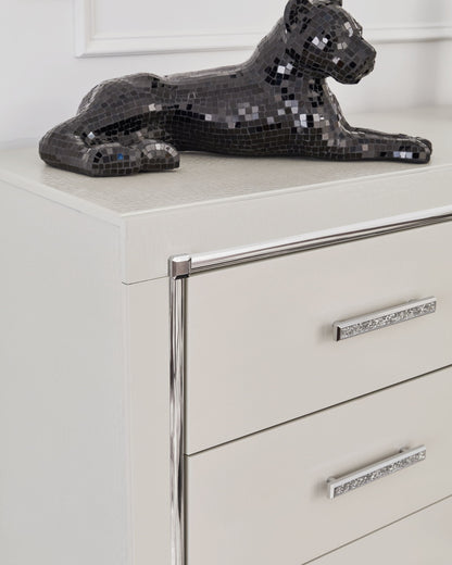 Zyniden - Silver - Dresser And Mirror - Hornell Furniture Outlet