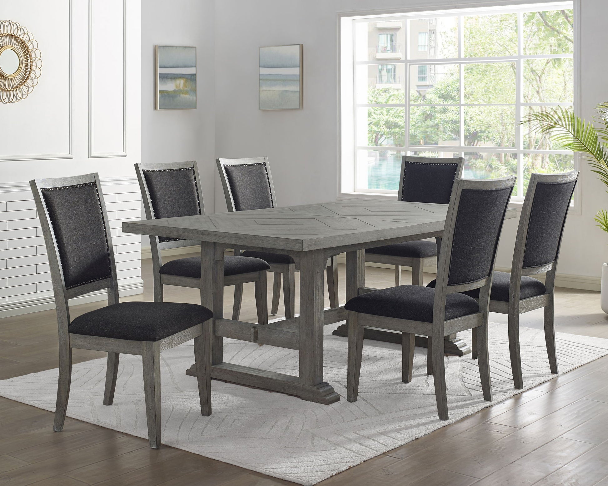 Whitford - Dining Table - Gray - Hornell Furniture Outlet