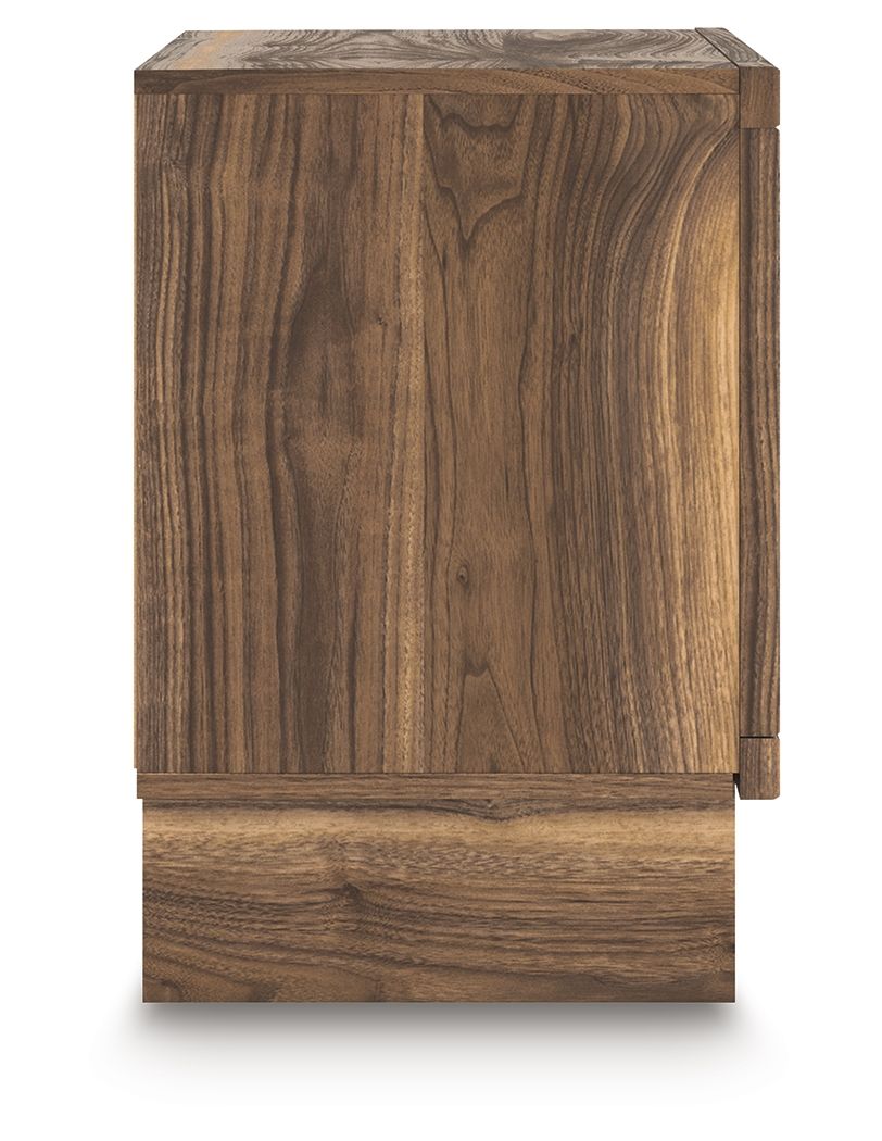 Chirason - Brown - Two Drawer Night Stand - Hornell Furniture Outlet