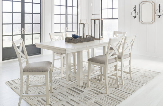 Robbinsdale - Rectangular Counter Height Dining Extension Table Set - Hornell Furniture Outlet