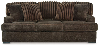 Aylesworth - Chocolate - Sofa - Hornell Furniture Outlet
