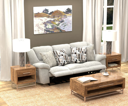 Trifecta - Sofa With 3 Recliners and Drop Down Table - Hornell Furniture Outlet