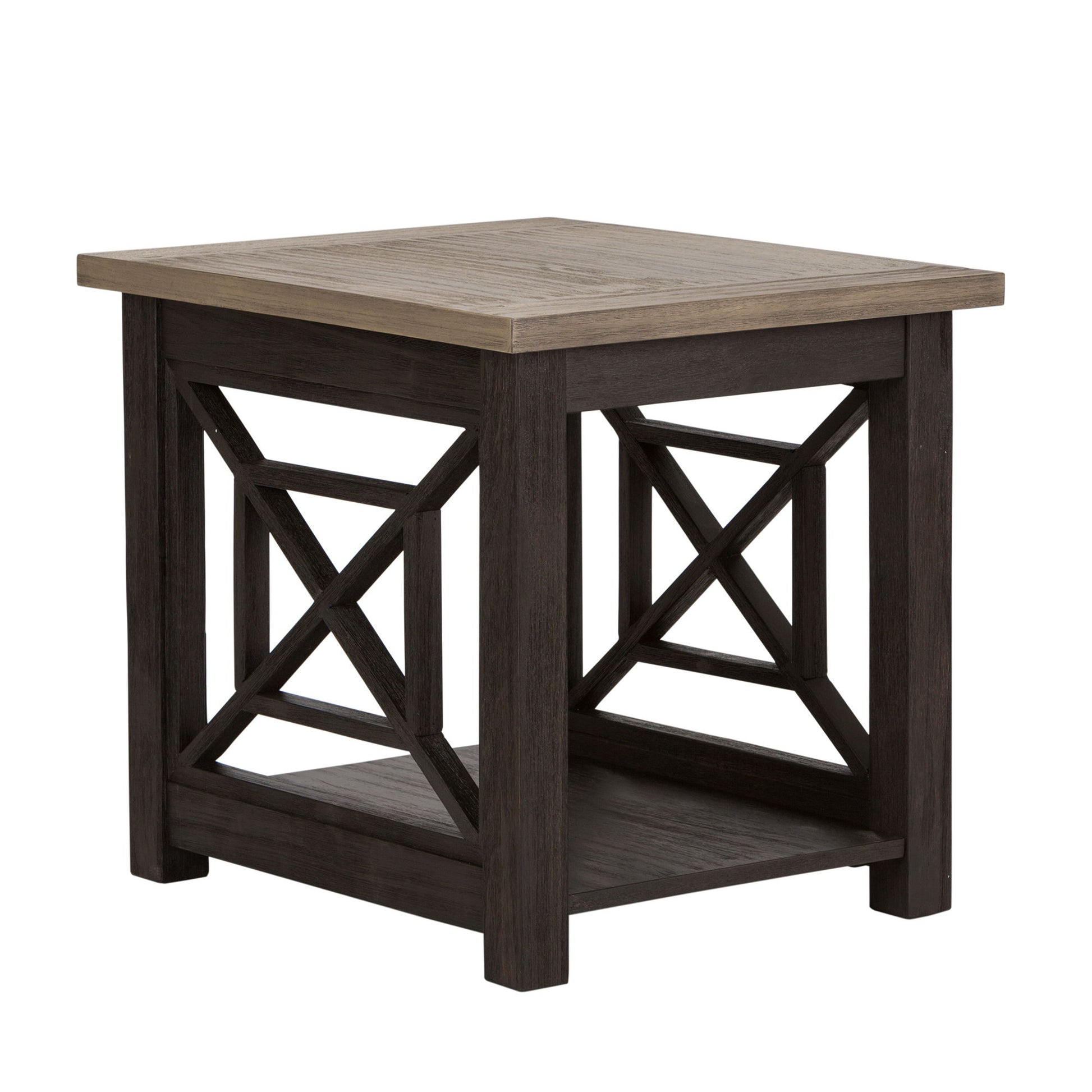 Heatherbrook - End Table - Black - Hornell Furniture Outlet