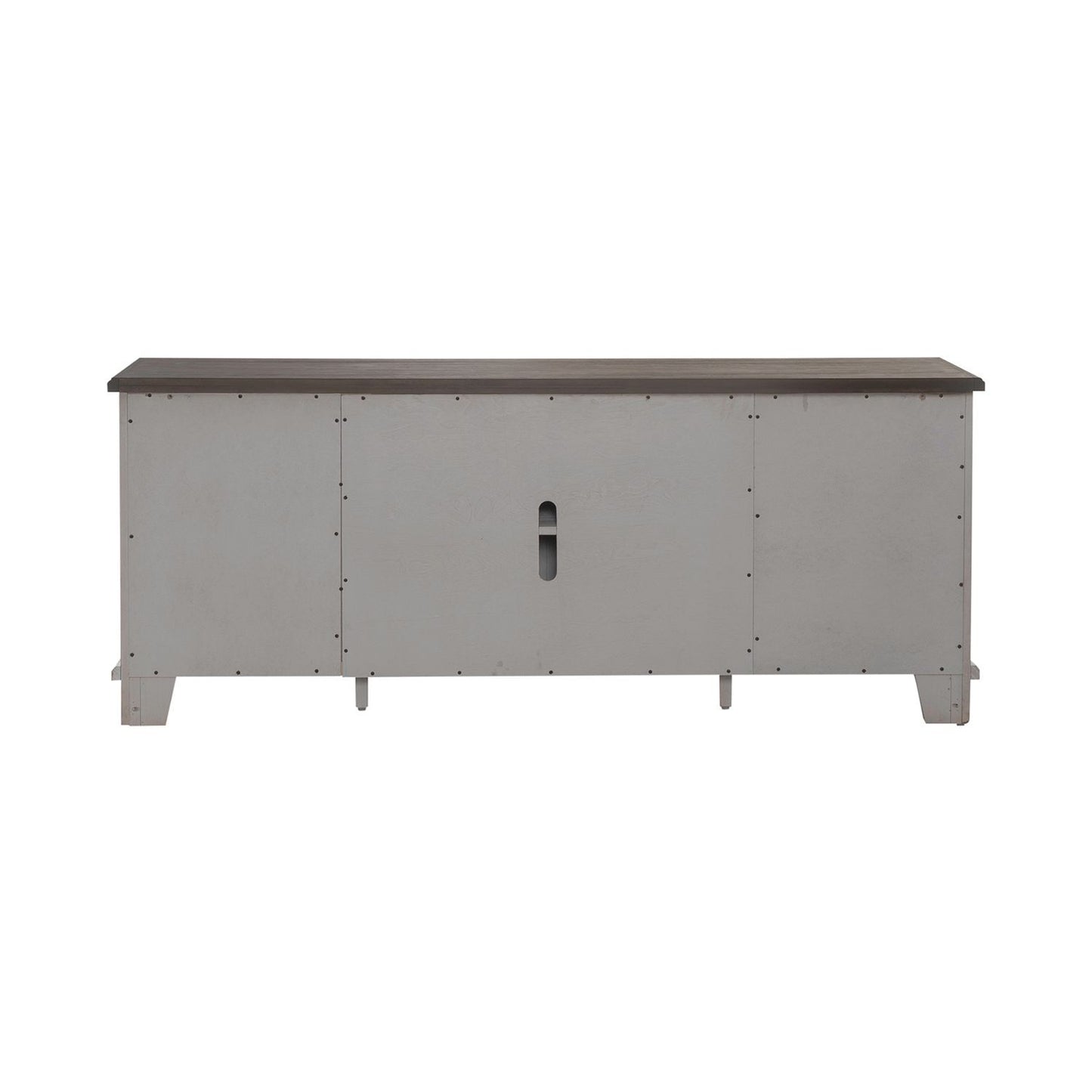 River Place - 75" Entertainment Console - White - Hornell Furniture Outlet