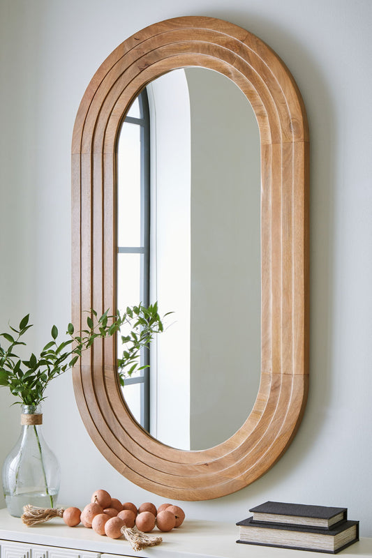 Daverly - Brown - Accent Mirror - Hornell Furniture Outlet