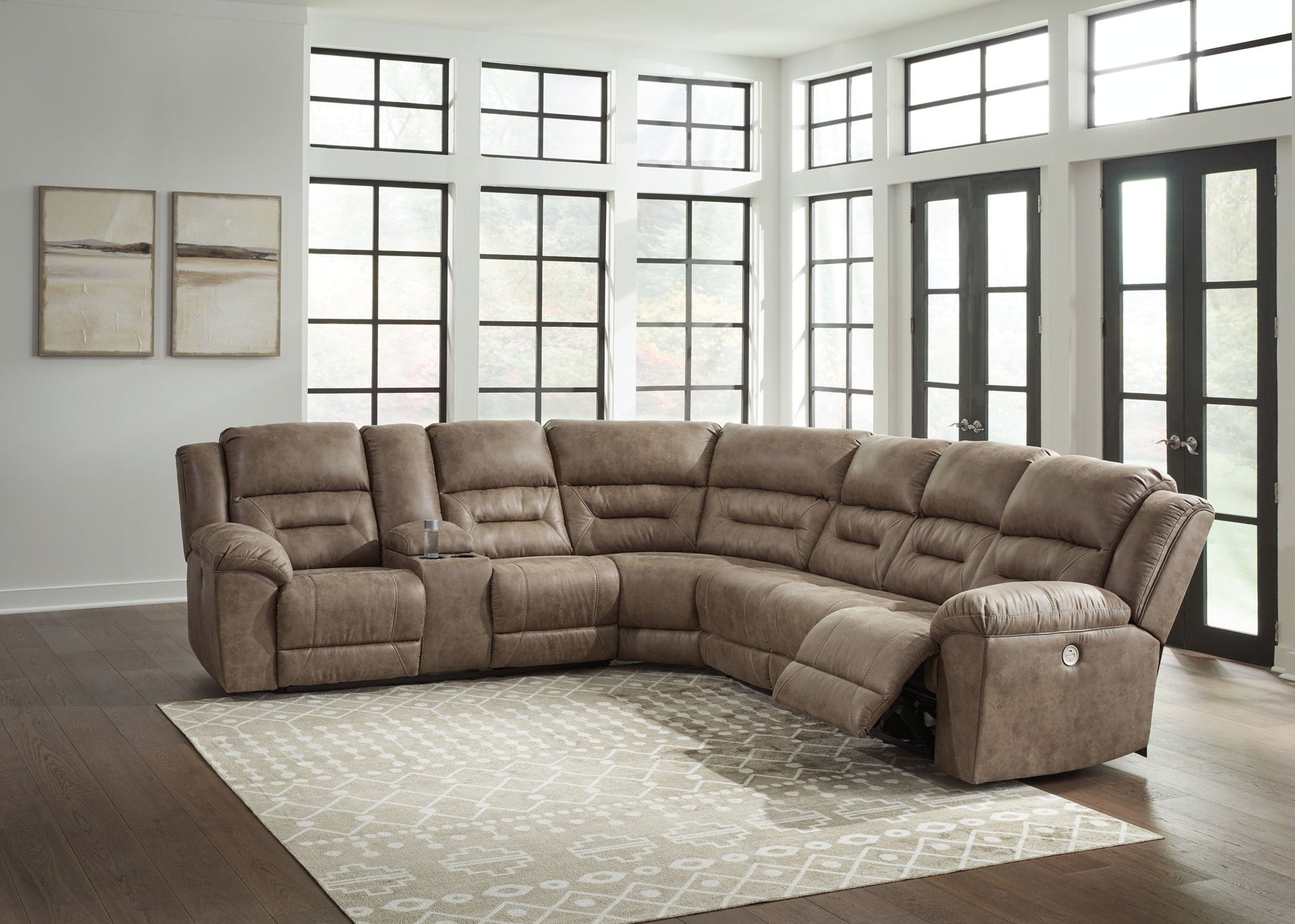 Ravenel - Power Reclining Sectional - Hornell Furniture Outlet