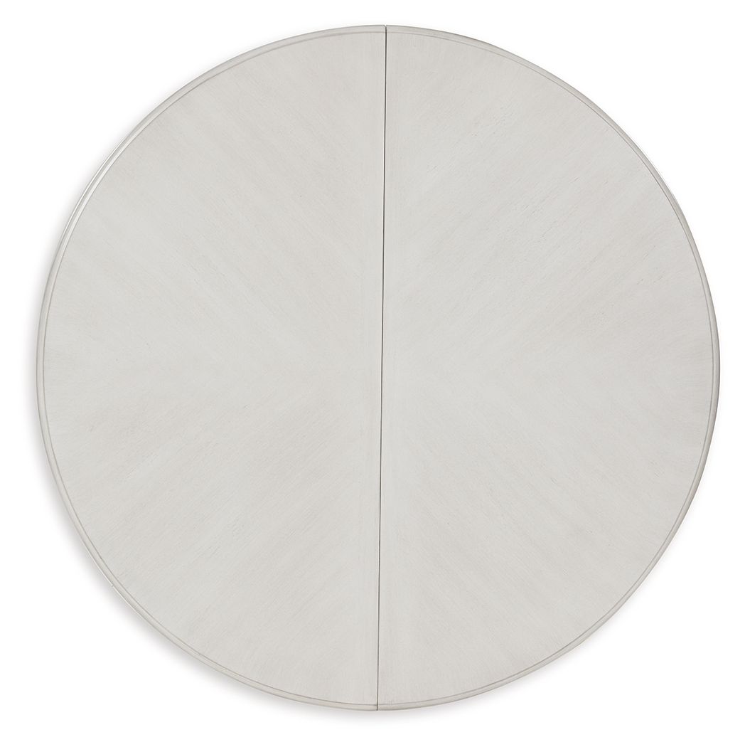 Montelaine - Antique White - Oval Dining Room Extension Table - Hornell Furniture Outlet