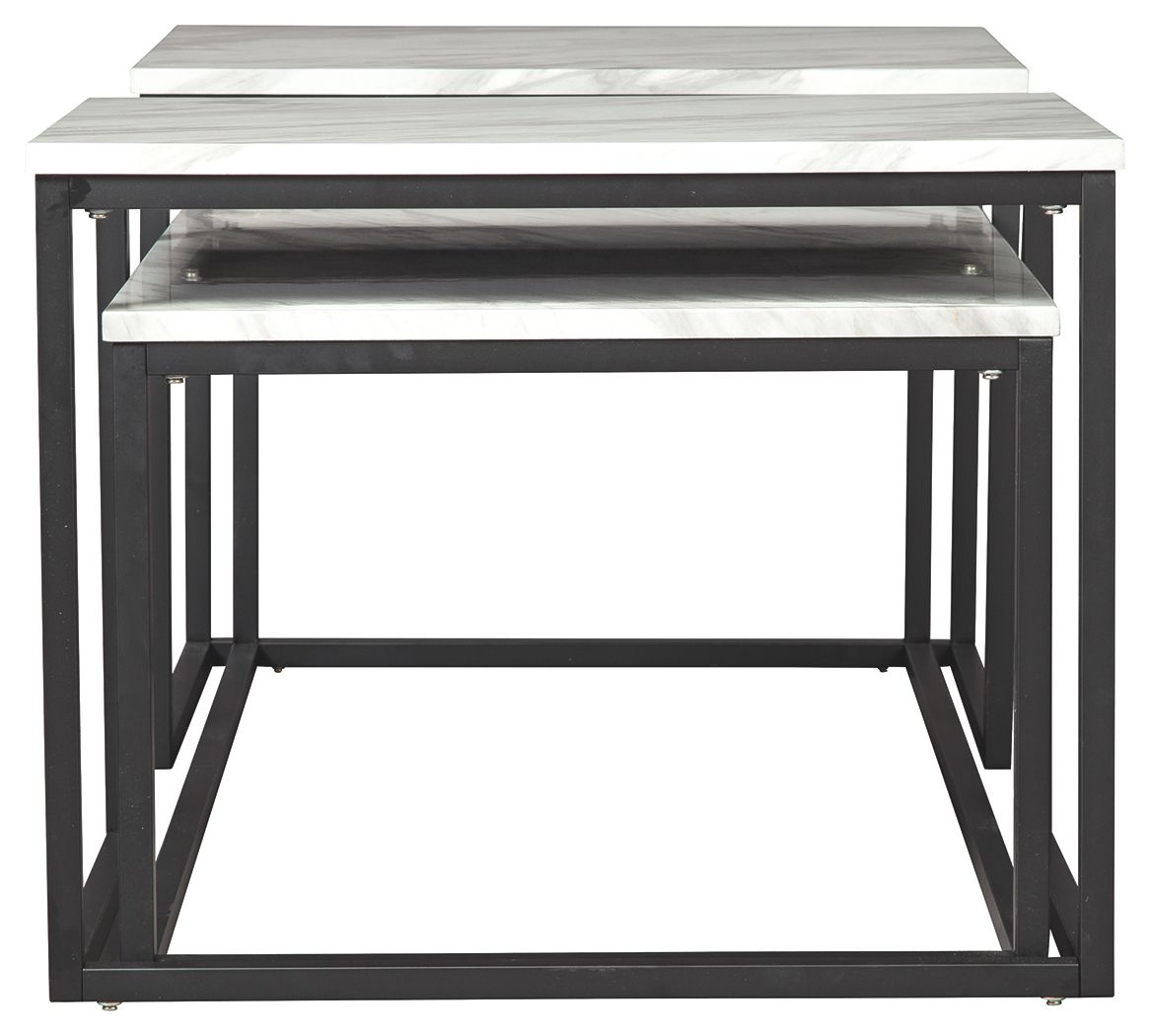 Donnesta - Gray / Black - Occasional Table Set (Set of 3) - Hornell Furniture Outlet