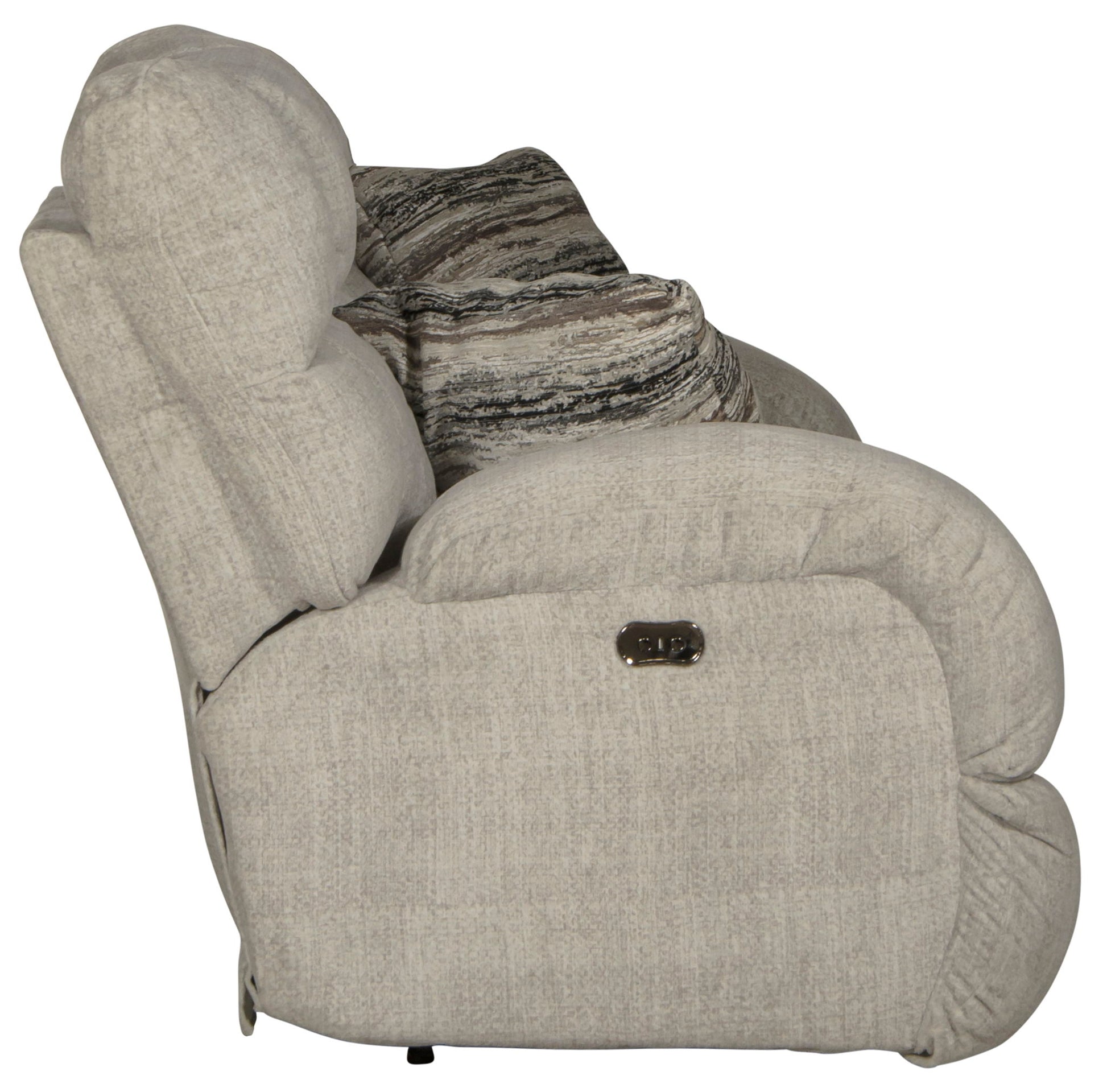 Ashland - Power Lay Flat Reclining Console Loveseat - Hornell Furniture Outlet