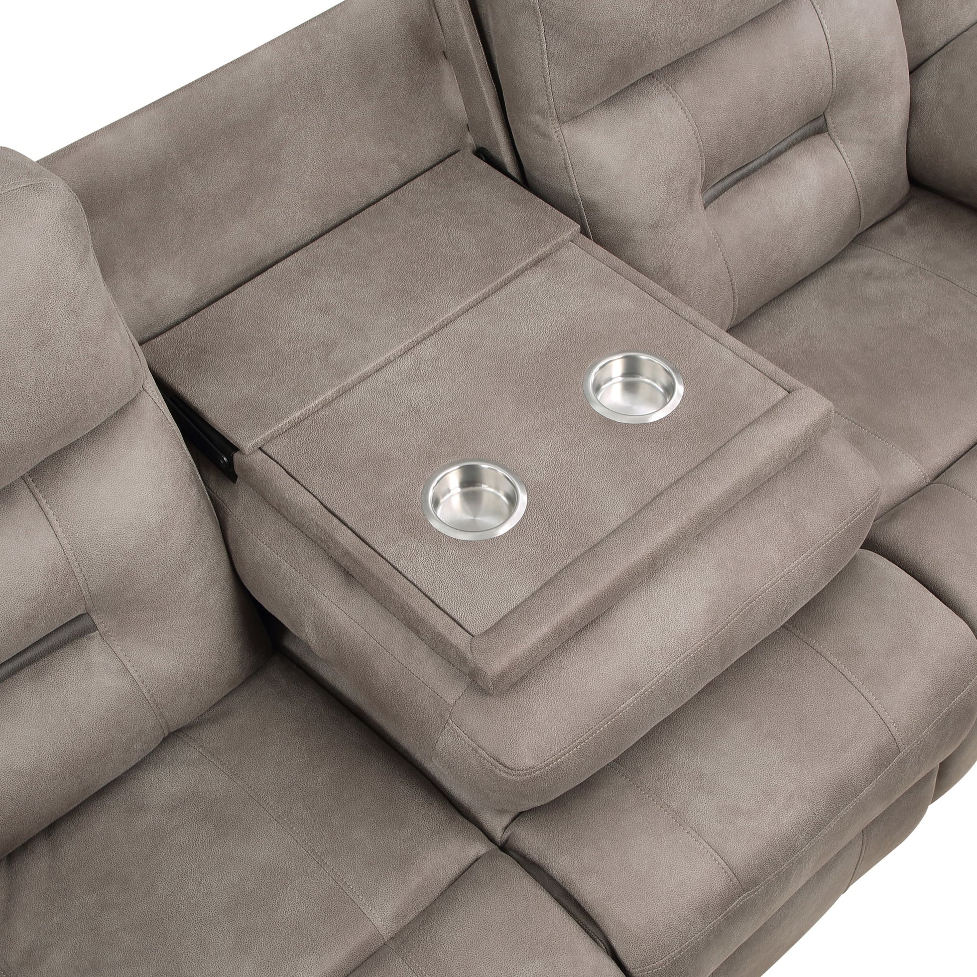 Abilene - 3 Piece Upholstery Living Room Set - Tan - Hornell Furniture Outlet