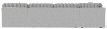 Logan - Upholstered Sectional With Comfort Coil Seating - 46" Cocktail Ottoman And Accent Pillows Included - Hornell Furniture Outlet