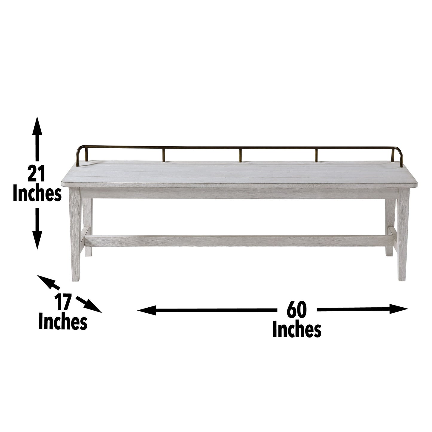 Pendleton - Dining Bench - White - Hornell Furniture Outlet