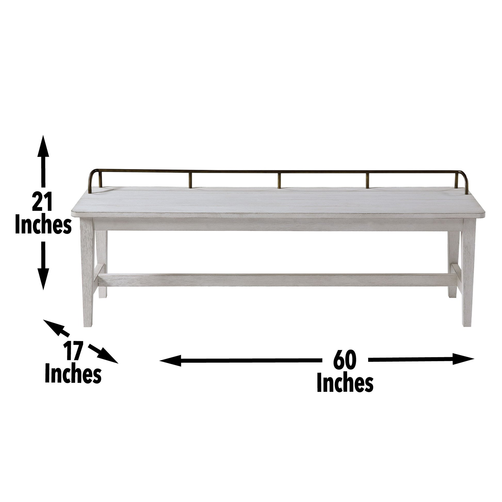 Pendleton - Dining Bench - White - Hornell Furniture Outlet