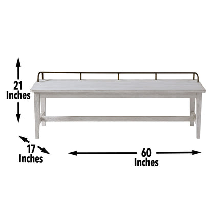 Pendleton - Dining Bench - White - Hornell Furniture Outlet