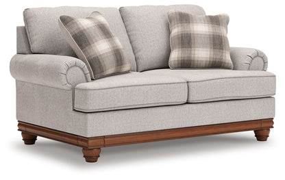 Clearbrooke - Sandstone - Loveseat - Hornell Furniture Outlet