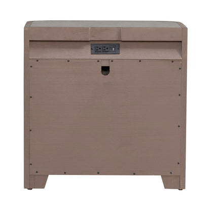 South Bend - Nightstand With Charging Station - Brown - Hornell Furniture Outlet