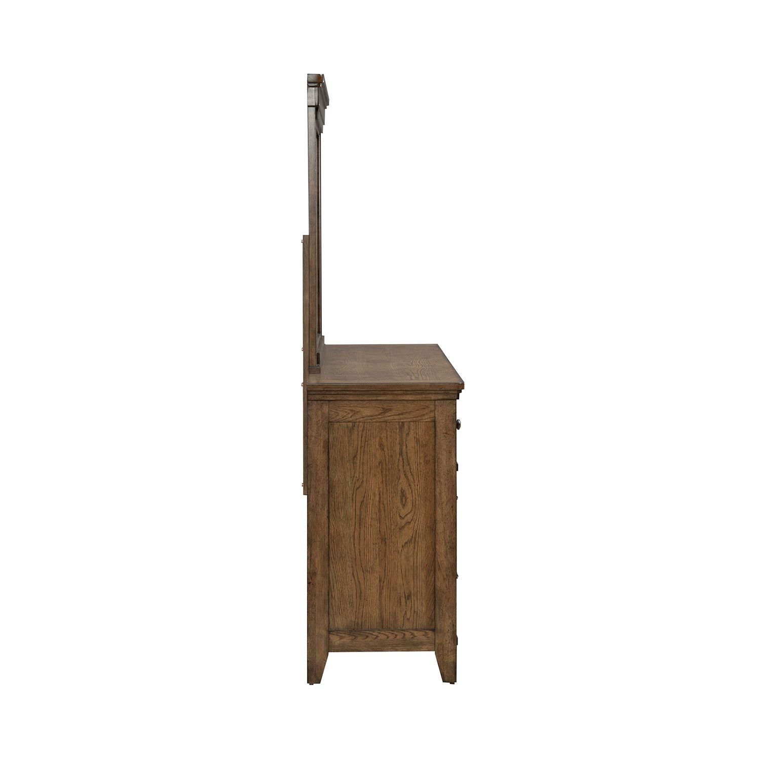 Carolina Park - Dresser & Mirror - Brown - Hornell Furniture Outlet