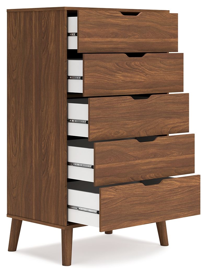 Fordmont - Auburn - Five Drawer Chest - Hornell Furniture Outlet