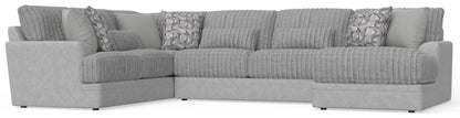 Titan - Sectional With Comfort Coil Seating And Accent Pillows Included - Hornell Furniture Outlet