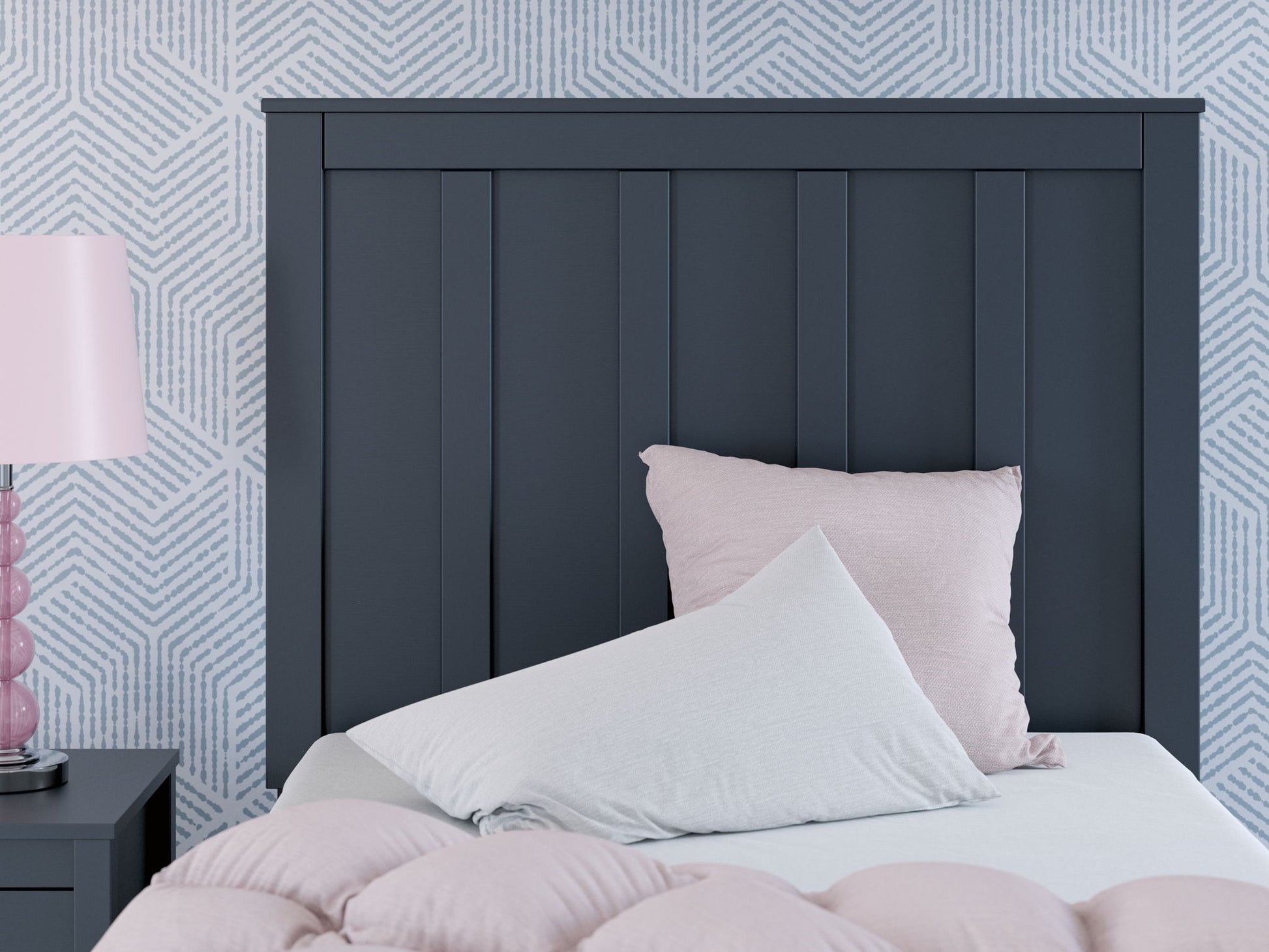 Simmenfort - Platform Bed With Panel Headboard - Hornell Furniture Outlet