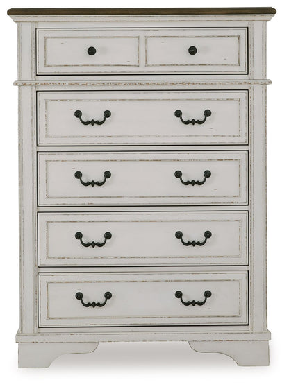 Blendon - Two - tone - Five Drawer Chest - Hornell Furniture Outlet