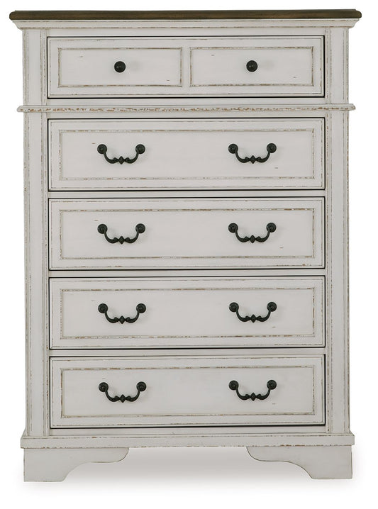 Blendon - Two - tone - Five Drawer Chest - Hornell Furniture Outlet