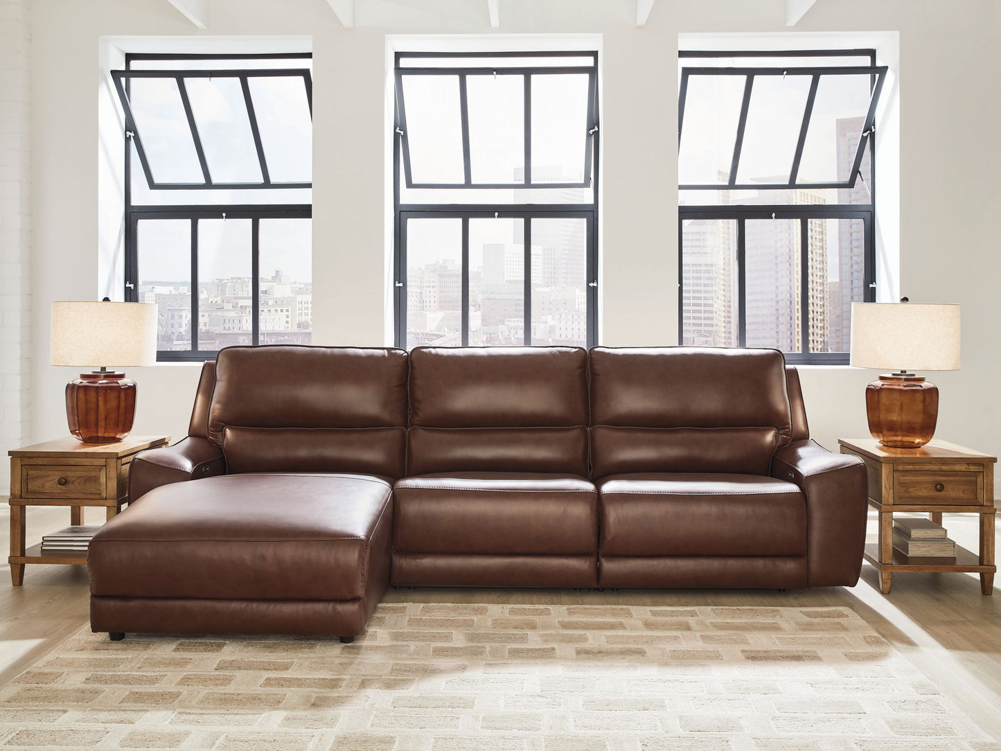 DeepWakes - Power Reclining Sectional - Hornell Furniture Outlet