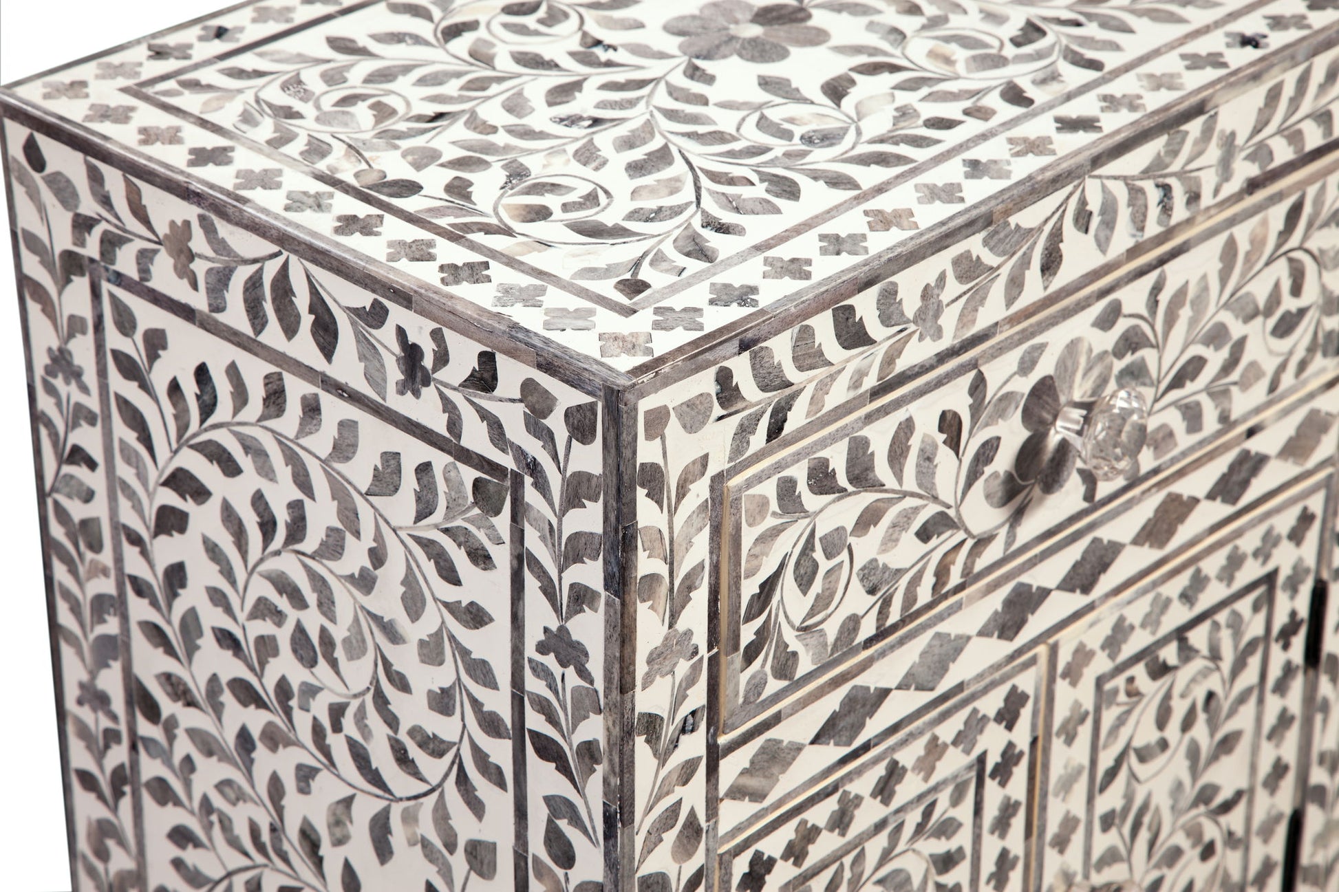 Fowler - Accent Cabinet - Pearl Silver - Hornell Furniture Outlet