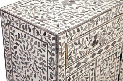 Fowler - Accent Cabinet - Pearl Silver - Hornell Furniture Outlet