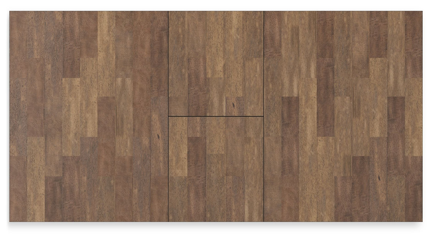 Wildenauer - Brown / Black - Rectangular Dining Extension Table - Hornell Furniture Outlet