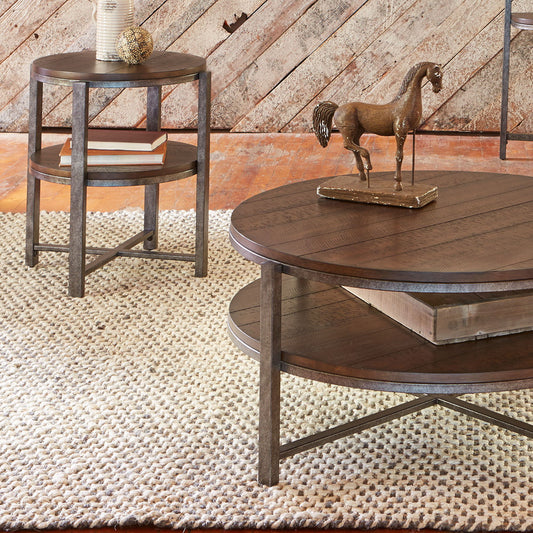Breckinridge - 3 Piece Set (1 Cocktail 2 End Tables) - Dark Brown - Hornell Furniture Outlet