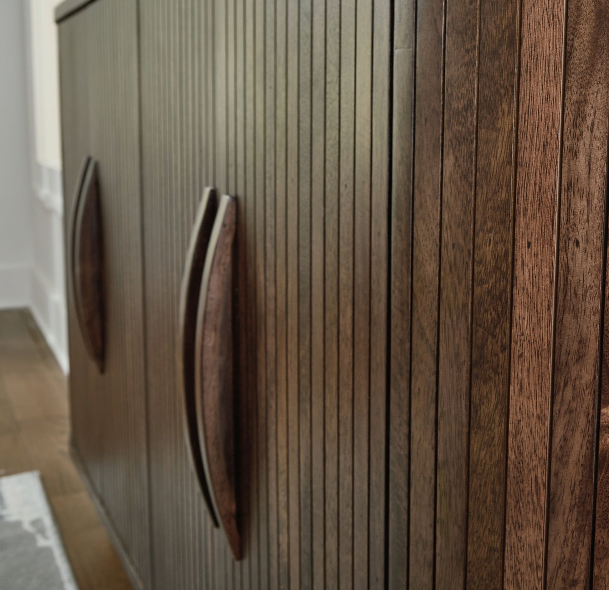 Amickly - Dark Brown - Accent Cabinet - Hornell Furniture Outlet
