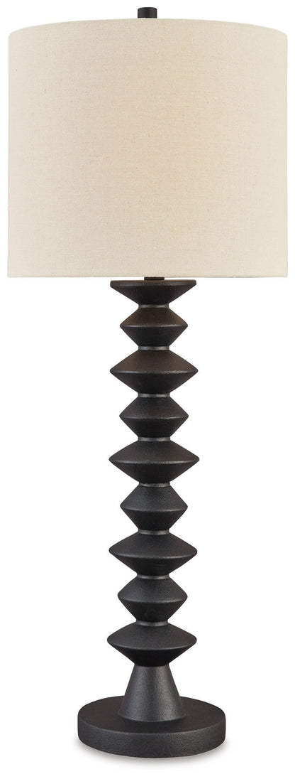 Luanndon - Black - Poly Buffet Lamp - Hornell Furniture Outlet