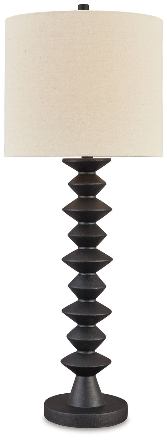 Luanndon - Black - Poly Buffet Lamp - Hornell Furniture Outlet