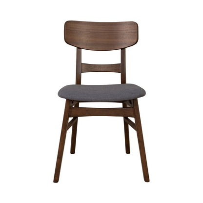 Space Savers - Panel Back Side Chair - Gray - Hornell Furniture Outlet