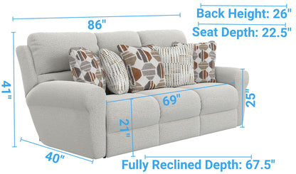 Kellen - Lay Flat Reclining Sofa - Hornell Furniture Outlet