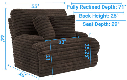 Cushy - Power Headrest Deep Seat Recliner - Hornell Furniture Outlet