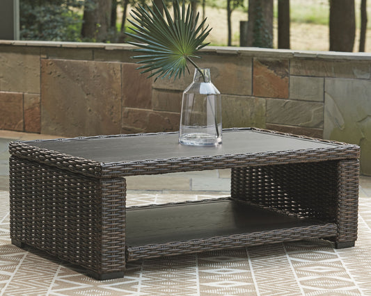 Grasson Lane - Brown - Rectangular Cocktail Table - Hornell Furniture Outlet