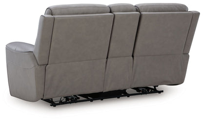 5Z - Comfort - Relaxation - Power Reclining Loveseat with Console / Adj Headrest - Hornell Furniture Outlet