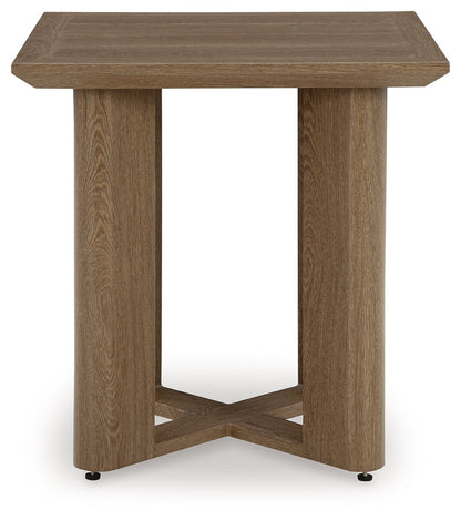 Serene Bay - Dark Brown - Square End Table - Hornell Furniture Outlet
